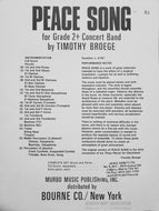 Peace Song Timothy Broege