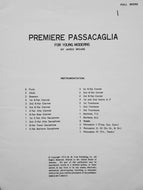 Premiere Passacaglia Jared Speers