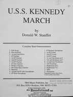 U.S.S. Kennedy March Donald W. Stauffer