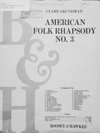 American Folk Rhapsody No. 3 Clare Grundman