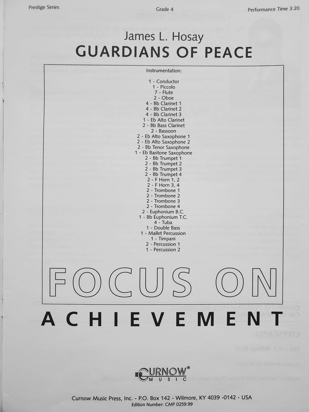 Guardians of Peace James L. Hosay