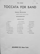 Load image into Gallery viewer, Toccata for Band Frank Erickson
