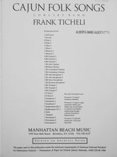 Load image into Gallery viewer, Cajun Folk Songs Frank Ticheli
