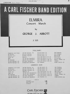 Elmira Concert March George J. Abbott