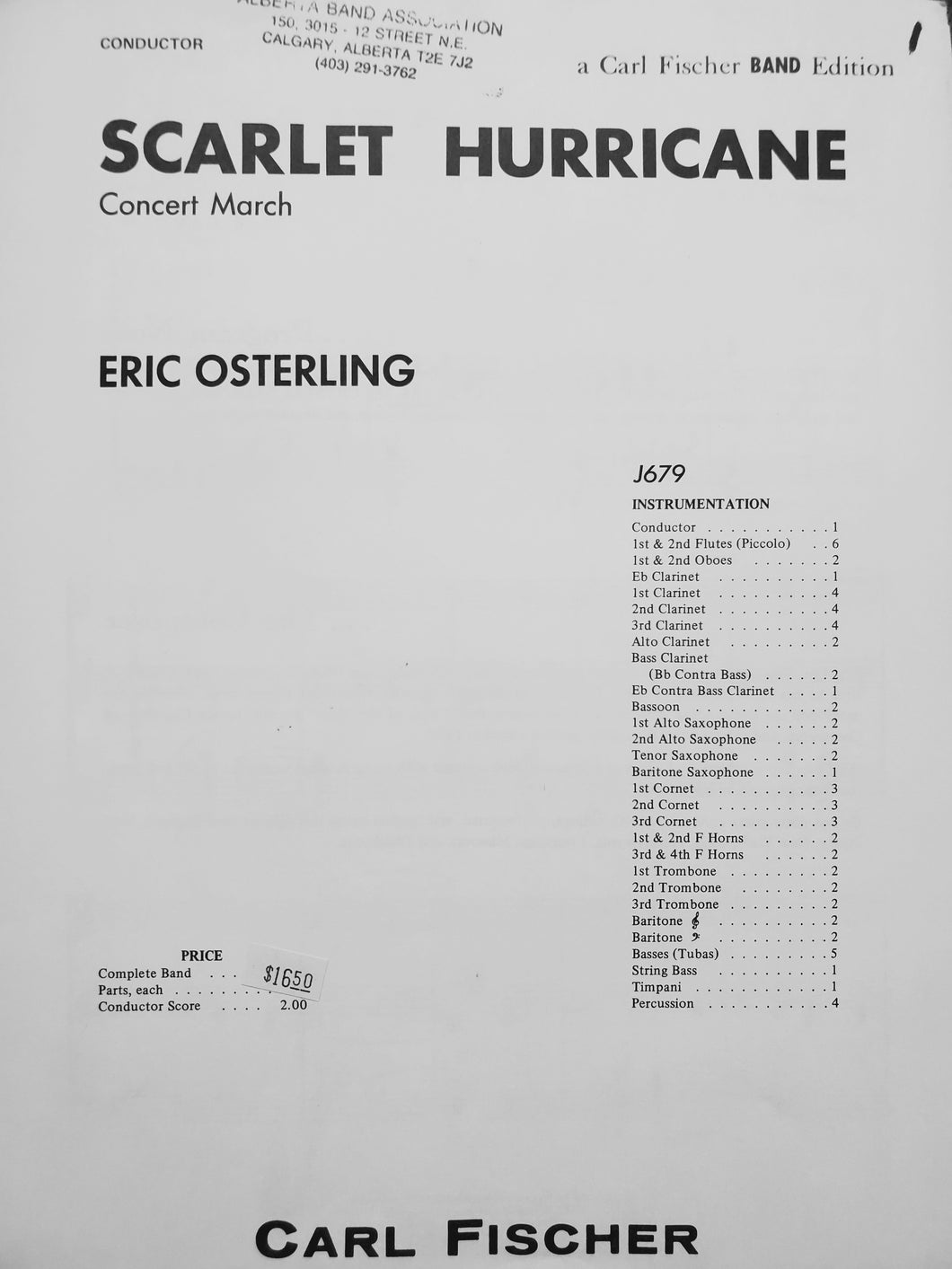 Scarlet Hurricane Eric Osterling