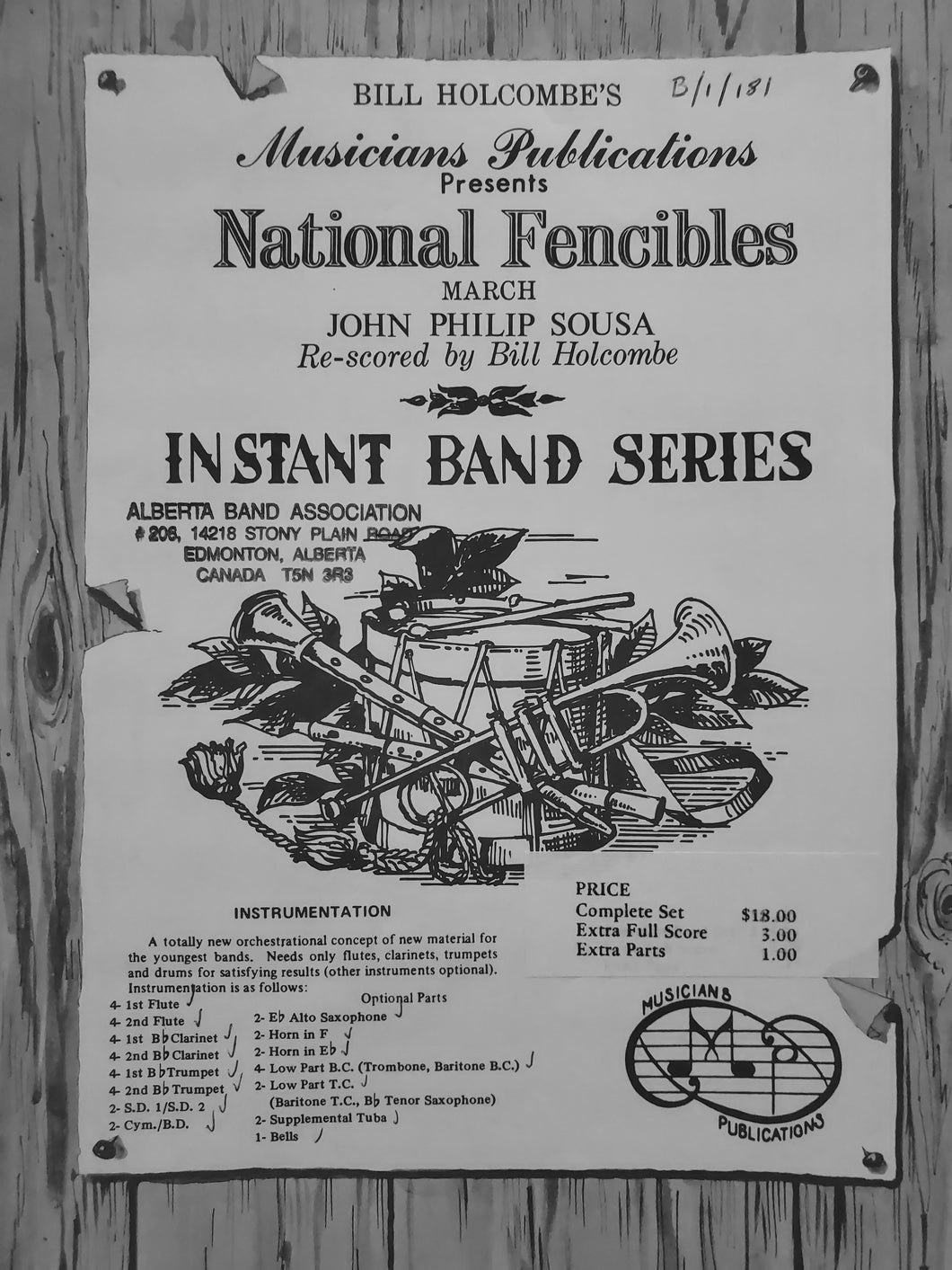 National Fencibles John Philip Sousa arr. Bill Holcombe