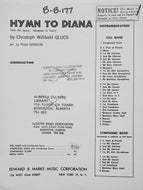 Hymn To Diana C. W. Gluck arr. Philip Gordon