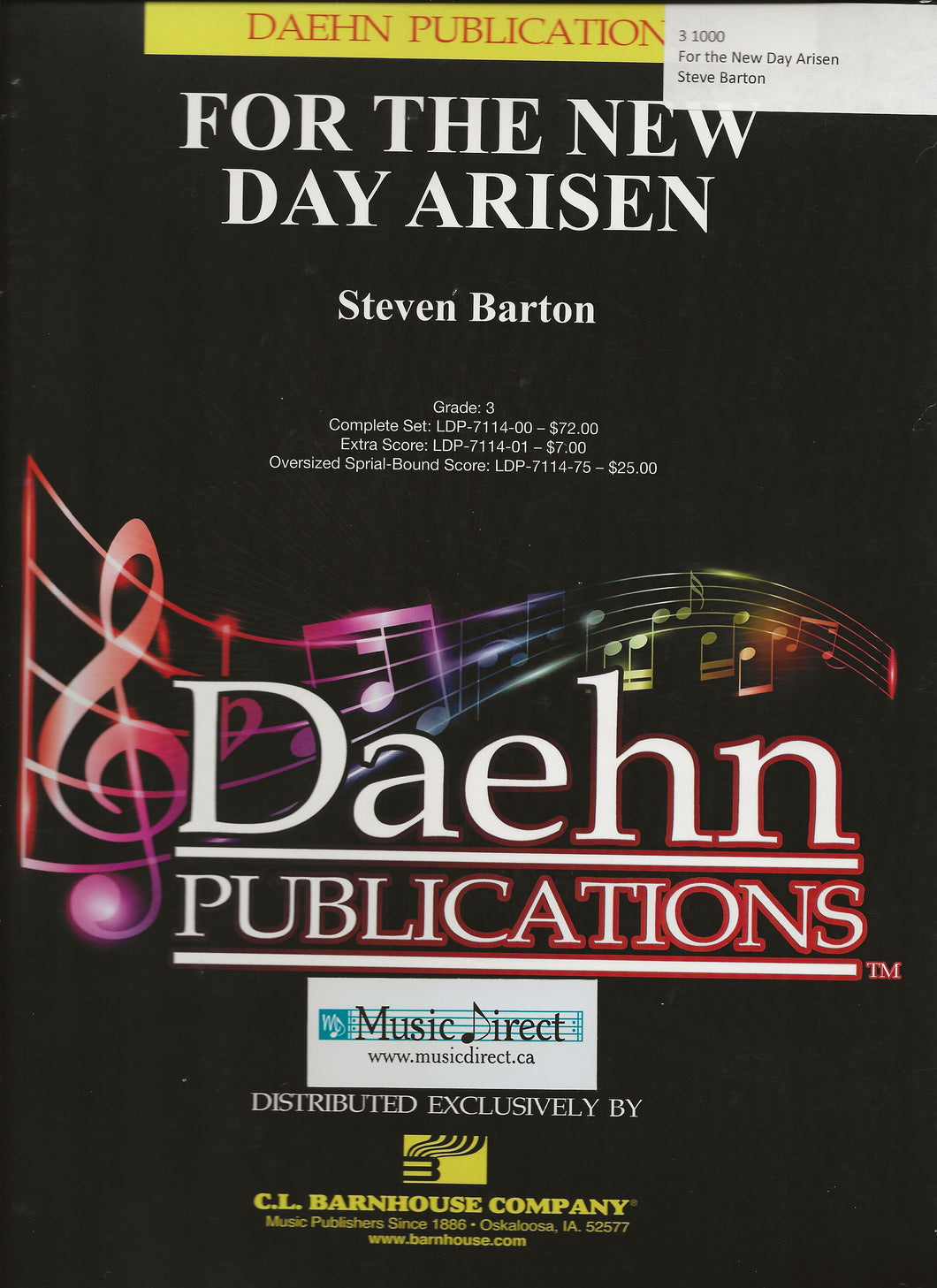 For the New Day Arisen Steven Barton